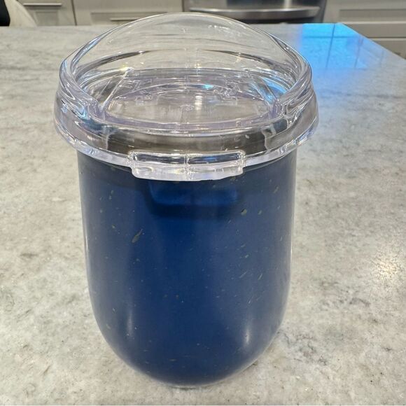 Leo Astrology Horoscope Blue Wine Tumbler with Lid - Picture 2 of 3